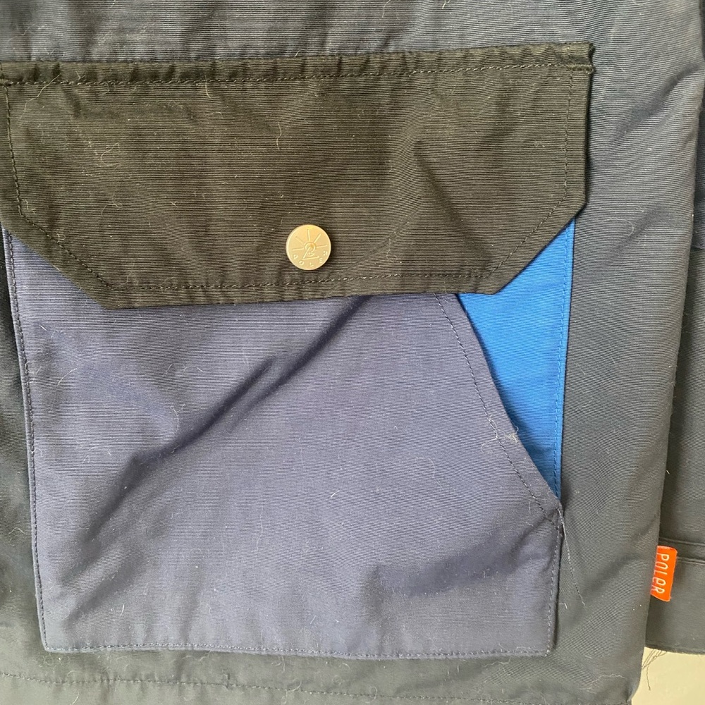 Poler Draft Jacket , Navy Blue, Water-resistant , Camping, Outdoors, Streetwear - Picture 16 of 16